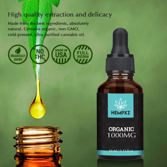 HEMPXZ Natural Hemp Oil 1000mg for Better Sleep, Mood & Stress - Improve Health - Made in USA HEMPXZ Natural Hemp Oil 1000mg for Better Sleep, Mood & Stress - Improve Health - Made in USA
