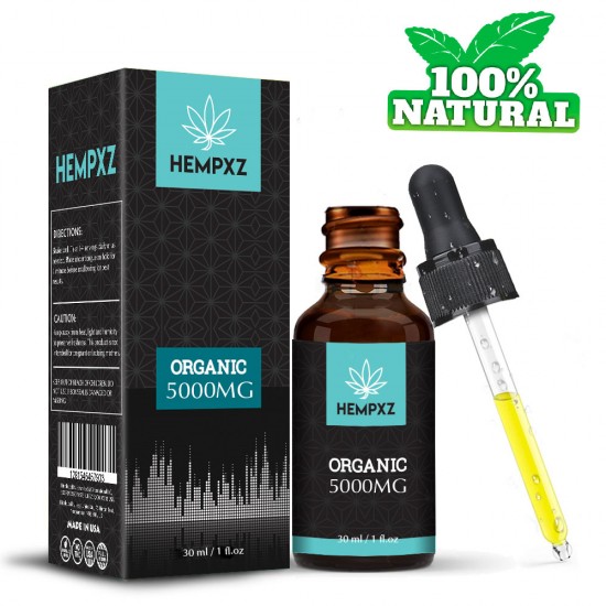 HEMPXZ Broad Spectrum Hemp Extract 5000mg, Natural CO2 Extracted-100% Organic - Made in USA HEMPXZ Broad Spectrum Hemp Extract 5000mg, Natural CO2 Extracted-100% Organic - Made in USA