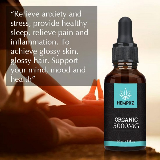 HEMPXZ Broad Spectrum Hemp Extract 5000mg, Natural CO2 Extracted-100% Organic - Made in USA HEMPXZ Broad Spectrum Hemp Extract 5000mg, Natural CO2 Extracted-100% Organic - Made in USA