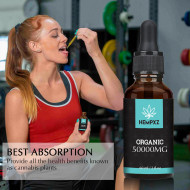 HEMPXZ Hemp Oil Drops 50000mg – Pure CO₂ Extract, Organic & Vegan Formula – Crafted in the USA for Balance & Wellness