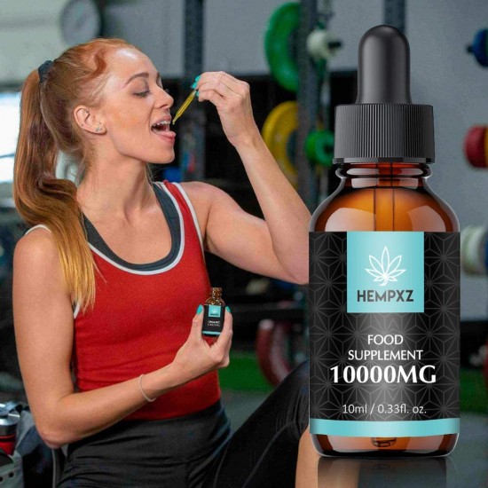 HEMPXZ Huile de chanvre naturelle 10000mg pour améliorer le sommeil, l'humeur et le stress - Améliorer la santé - Fabriqué aux États-Unis