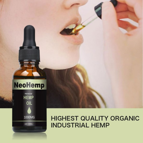 Broad Spectrum Hemp Oil Drops, Help Reduce Stress, Anxiety and Pain (1000mg) - NEOHEMP Oil