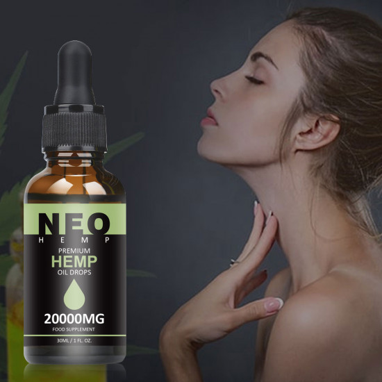 Gocce di olio di canapa NeoHemp 10000mg 30ml, aiutano a ridurre lo stress, l'ansia e il dolore (10000mg)