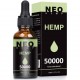 NeoHemp L'huile de Chanvre Gouttes 50000mg / 60000mg 60, Aide à Réduire le Stress, l’anxiété et la Douleur (50000mg,60000mg )