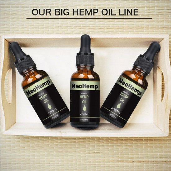 NeoHemp Hemp Oil Drops 7500mg 30ml, Help Reduce Stress, Anxiety and Pain(7500mg)