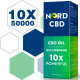 Nord Oil C-B-D Gocce di Olio, 50000mg 83% 60ml, Nuova formula Nord Oil C-B-D Gocce di Olio, 50000mg 83% 60ml, Nuova formula