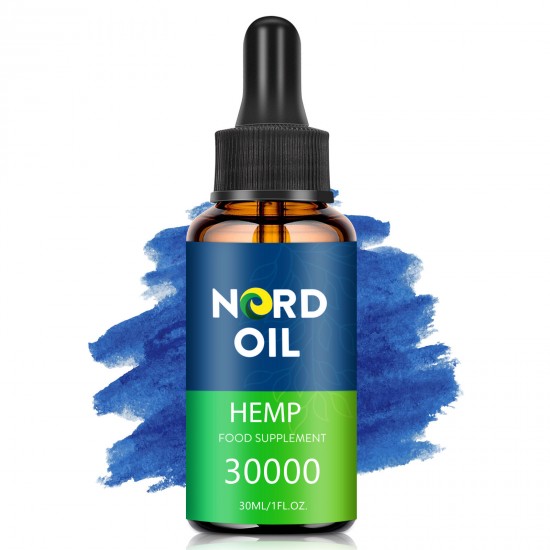 Gocce di olio Nord Oil hemp,  30000mg 90% 30ml/ 50000mg 83% 60ml, Nuova formula