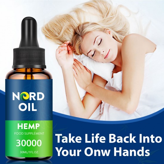 Gocce di olio Nord Oil hemp,  30000mg 90% 30ml/ 50000mg 83% 60ml, Nuova formula