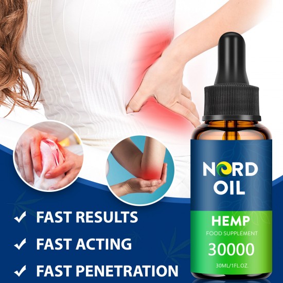 Nord Oil hemp oil Drops,  30000mg 90% 30ml/ 50000mg 83% 60ml, New formula