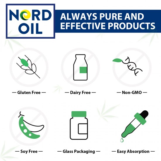 Nord Oil hemp oil Drops, 30000 mg 90% 30ml, New formula Nord Oil hemp oil Drops, 30000 mg 90% 30ml, New formula