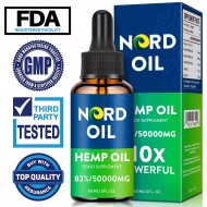 Nord Oil Hemp Oil Drops 50000mg – Organic CBD Formula for Stress & Sleep | Made in USA