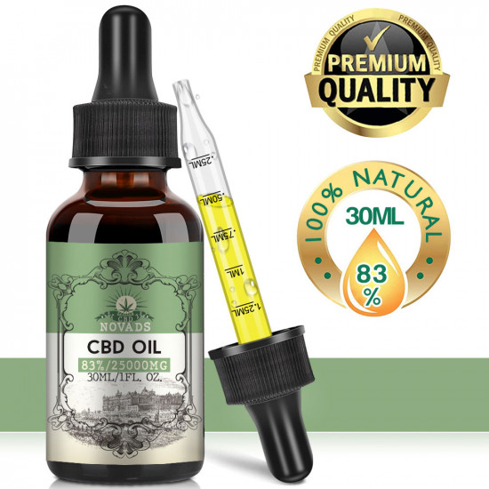 Novads C-B-D oil Drops, 25000mg 83% 30ml, 2020 New formula Novads C-B-D oil Drops, 25000mg 83% 30ml, 2020 New formula