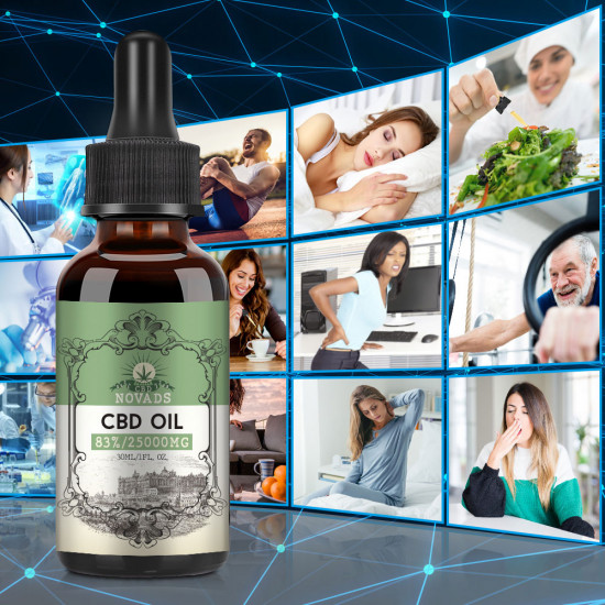 Novads C-B-D oil Drops, 25000mg 83% 30ml, 2020 New formula Novads C-B-D oil Drops, 25000mg 83% 30ml, 2020 New formula