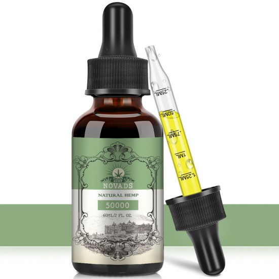 Novads Hemp oil Drops, 25000mg 30ml/ 50000mg 60ml, New formula Novads Hemp oil Drops, 25000mg 30ml/ 50000mg 60ml, New formula
