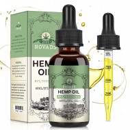 Novads High-Strength Hemp Oil Drops – 50,000 mg Premium Hemp Extract, 60 ml (Advanced Formula)