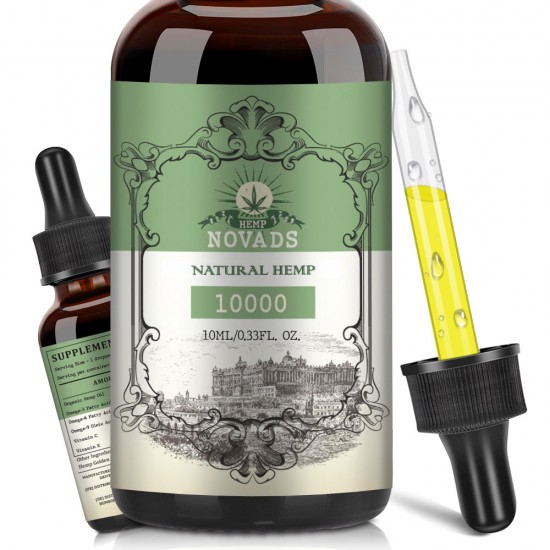 Novads Hemp oil Drops, 10000mg 10ml Novads Hemp oil Drops, 10000mg 10ml