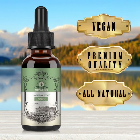 Novads Hemp oil Drops, 10000mg 10ml Novads Hemp oil Drops, 10000mg 10ml