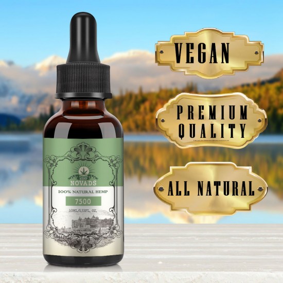 Novads (2Pcs) Hemp oil Drops 7500mg 10ml, Buy one get one free (2 x 10ml) Novads (2Pcs) Hemp oil Drops 7500mg 10ml, Buy one get one free (2 x 10ml)