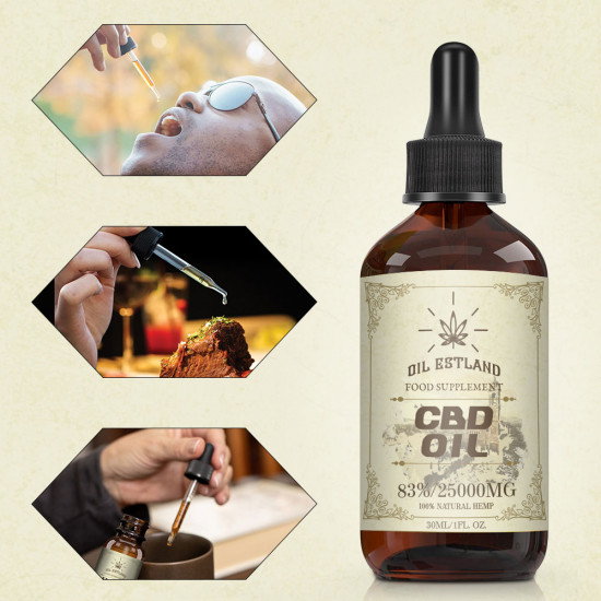 Oil Estland C-B-D Gocce di Olio, 25000mg 83% 30ml, Nuova Formula Oil Estland C-B-D Gocce di Olio, 25000mg 83% 30ml, Nuova Formula