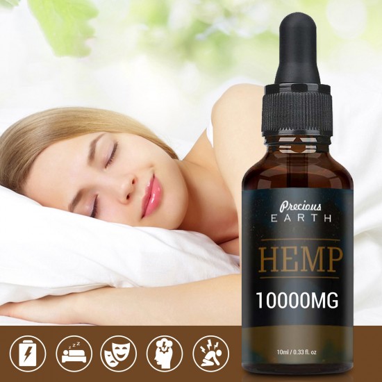 Precious Earth Hanföl Tropfen 10000mg 90% 10ml, hergestellt in den USA