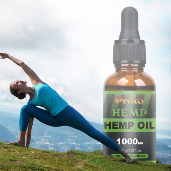 Gotas de aceite de cáñamo, veganas y vegetarianas 1000mg, 10ml - ProtoHemp Oil