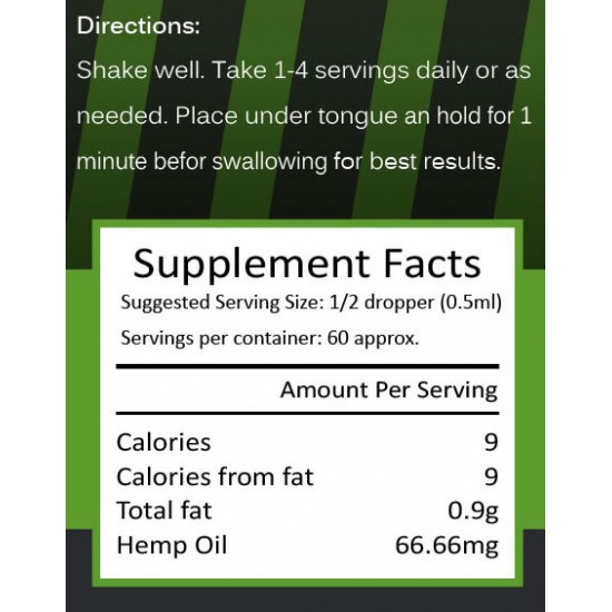 ProtoHemp Hemp Oil Drops, 2000mg High Strength 30ml ProtoHemp Hemp Oil Drops, 2000mg High Strength 30ml