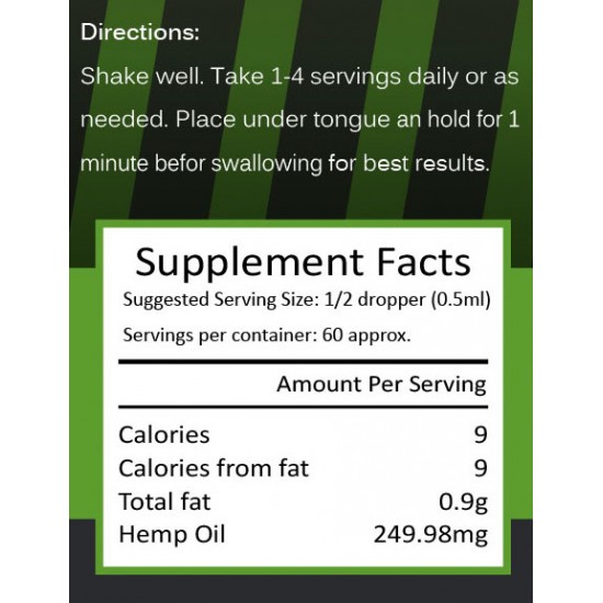 Gocce di olio di canapa ProtoHemp, 7500mg, CO2 estratto, 30ml