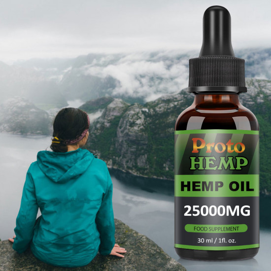 Proto Hemp Oil Drops, 25000mg, CO2 Extracted, 30ml Proto Hemp Oil Drops, 25000mg, CO2 Extracted, 30ml