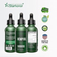 Starhonor 95% Hemp Oil 100000mg – High Potency CBD Drops 60ml | Natural Hemp Extract for Relaxation & Well-Being, Made in USA