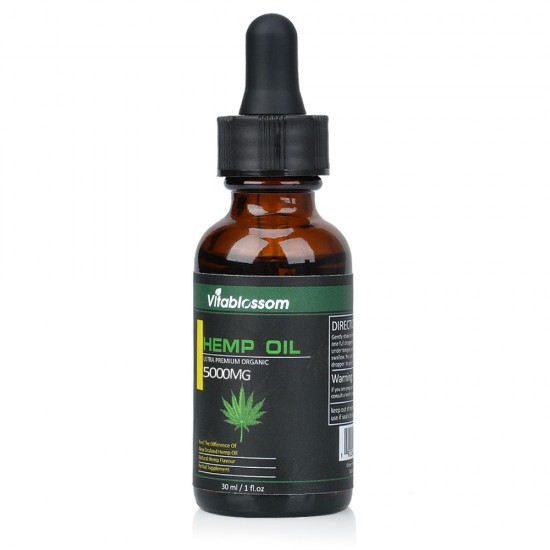 Vitablossom Broad Spectrum Hemp Oil Drops, 5000mg 17% 30ml