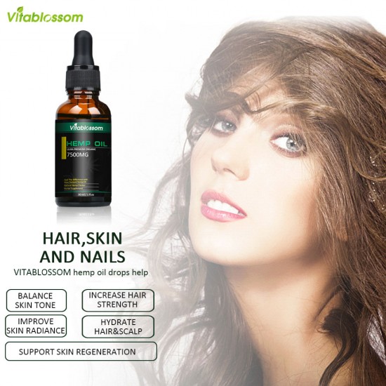 Vitablossom Hemp Oil Drops, Broad Spectrum Extract Hemp Oil, Great for Anxiety Pain (7500mg) Vitablossom Hemp Oil Drops, Broad Spectrum Extract Hemp Oil, Great for Anxiety Pain (7500mg)