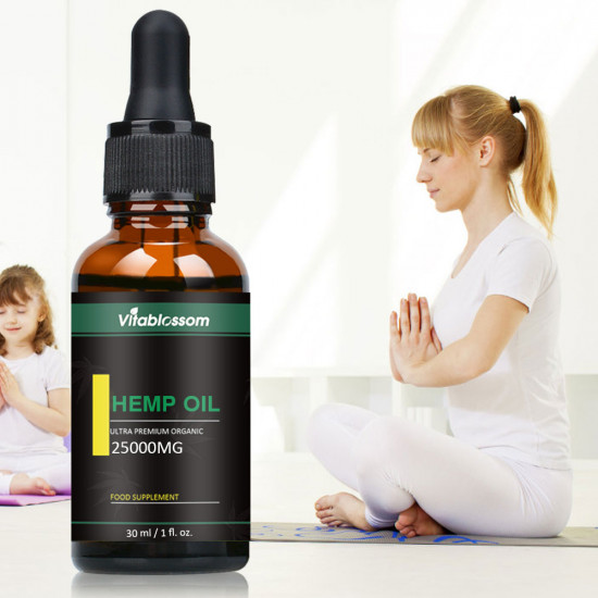 Vitablossom Hemp Oil Drops, 25000mg 30ml, Buy one get one free (2Pcs)