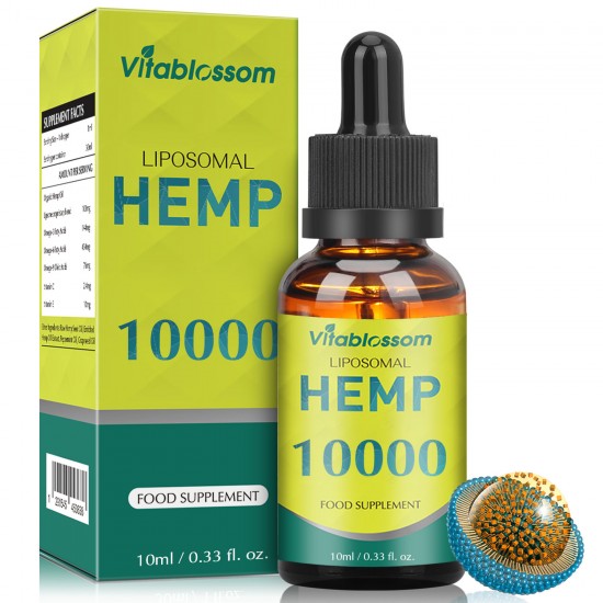 Vitablossom Liposomal Hemp Oil, 10000mg/10ml, 30000mg/30ml, 60000mg/60ml Vitablossom Liposomal Hemp Oil, 10000mg/10ml, 30000mg/30ml, 60000mg/60ml