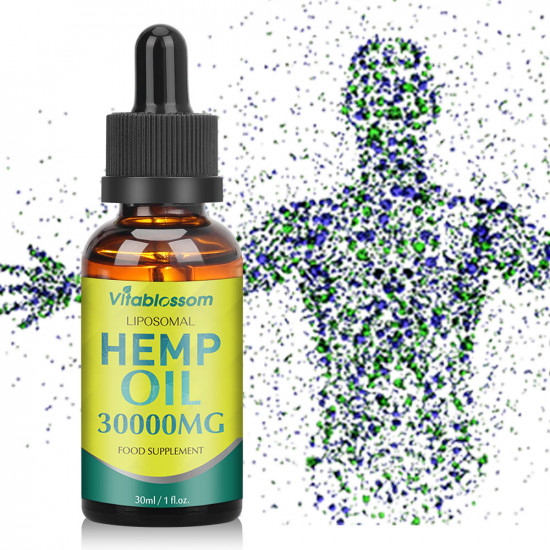 Vitablossom Liposomal Hemp Oil, 30000mg/30ml, EXP: Oct. 2022