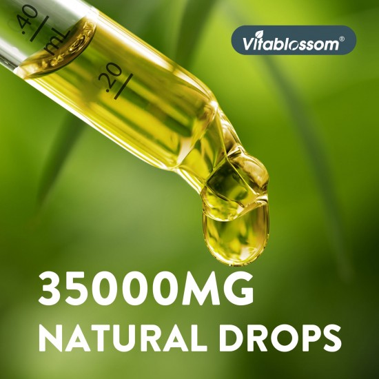 Vitablossom Gouttes d’huile de Chanvre, 25000mg/ 30000mg/ 35000mg 30ml, Nouvelle formule