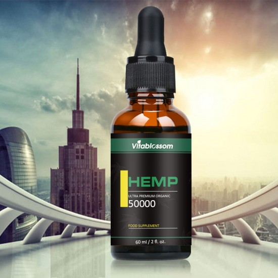 Vitablossom Hemp Oil Drops 50000mg 60ml Vitablossom Hemp Oil Drops 50000mg 60ml