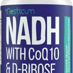 Aesticum NADH 50mg + CoQ10 200mg + D-Ribosa 150mg suplemento, 60 Cápsulas Vegetales Aesticum NADH 50mg + CoQ10 200mg + D-Ribosa 150mg suplemento, 60 Cápsulas Vegetales