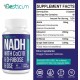 Aesticum NADH 50mg + CoQ10 200mg + D-Ribose 150mg Supplement, 60 Veggie Capsules