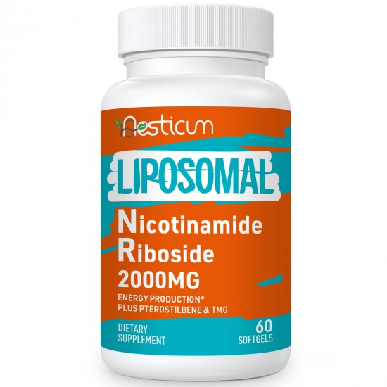 Aesticum Supplément Liposomal de Nicotinamide Riboside 2000 MG 60 Softgels