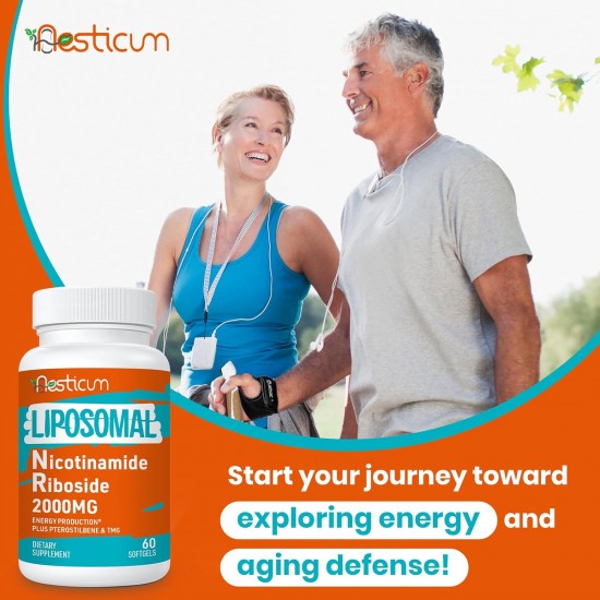 Aesticum Suplemento Liposomal Nicotinamide Riboside 2000 MG 60 Softgels