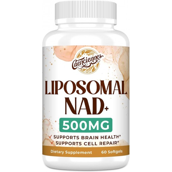 Caenciennes Liposomale NAD+ 500 MG Ergänzung, 60 Weichkapseln