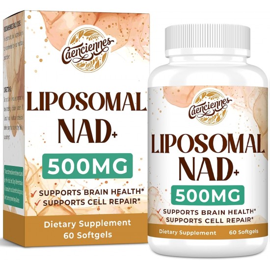 Caenciennes Suplemento Liposomal NAD+ 500 MG, 60 cápsulas blandas