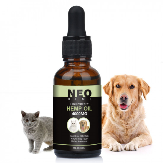 NEOHEMP Oil Anxiety Relief for Dogs & Cats - 4000mg - Supports Hip & Joint Health NEOHEMP Oil Anxiety Relief for Dogs & Cats - 4000mg - Supports Hip & Joint Health