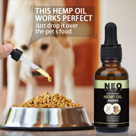 NEOHEMP Oil Anxiety Relief for Dogs & Cats - 4000mg - Supports Hip & Joint Health NEOHEMP Oil Anxiety Relief for Dogs & Cats - 4000mg - Supports Hip & Joint Health