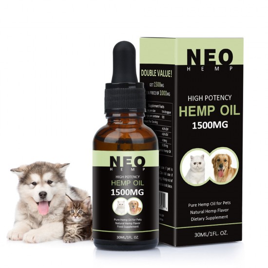 NEOHEMP Hanföl Tropfen für Hunde 1500mg 30ml