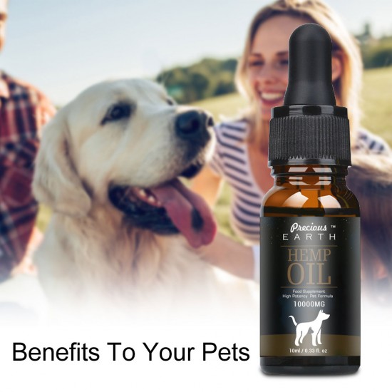 Olio Precious Earth HEMP per cani e gatti - 10000mg -100% Olio di canapa biologico per animali domestici Olio Precious Earth HEMP per cani e gatti - 10000mg -100% Olio di canapa biologico per animali domestici