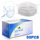 HID MED Disposable Face Masks 3 Ply, Great for Virus COVID-19 Protection and Personal Health (50 pcs) HID MED Disposable Face Masks 3 Ply, Great for Virus COVID-19 Protection and Personal Health (50 pcs)