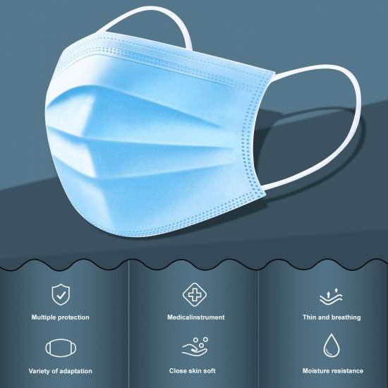 JANPY Disposable Con Liga Face Masks 3 Ply, Great for Virus COVID-19 Protection and Personal Health (50 pcs) JANPY Disposable Con Liga Face Masks 3 Ply, Great for Virus COVID-19 Protection and Personal Health (50 pcs)