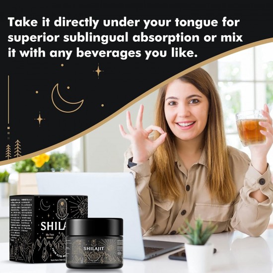 ALTAY MUMMIYO Shilajit Resin with Fulvic Acid & Trace Minerals - 100 Serving / 50g