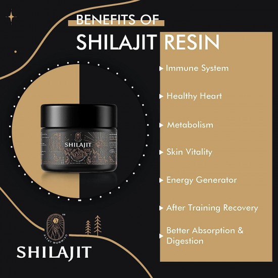 ALTAY MUMMIYO Shilajit Resin with Fulvic Acid & Trace Minerals - 100 Serving / 50g